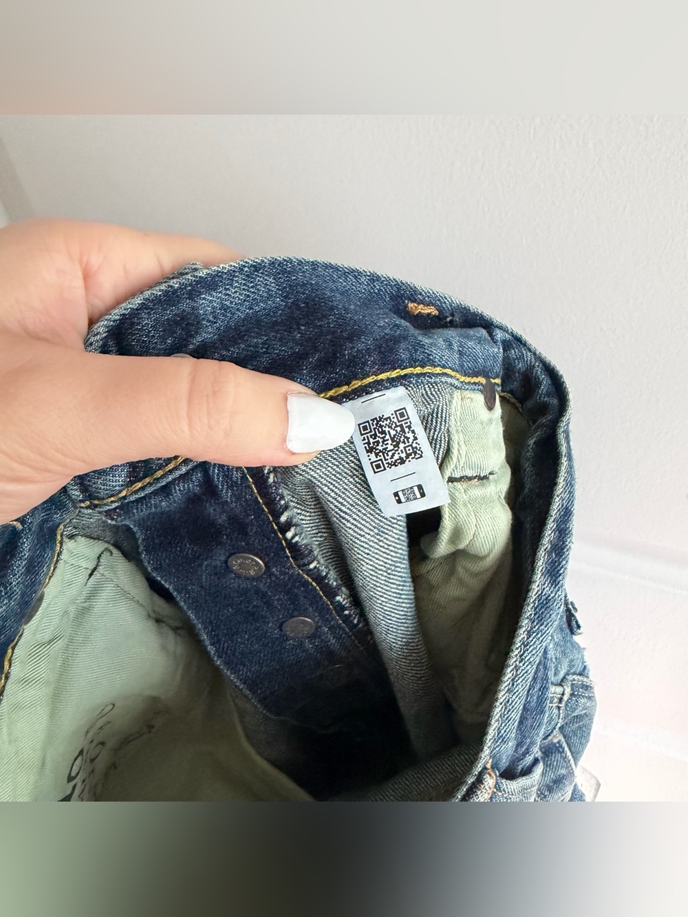 Polo Ralph Lauren Vintage Classic Fit Distressed Patchwork Denim Jeans NWT - Picture 7 of 8